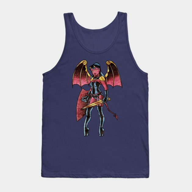 OldSalt Demonic Warrior Tank Top by OldSalt